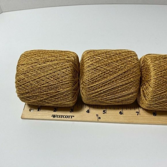 30 Spools Aunt Lydia's Crochet Thread Gold Gold - Picture 5 of 9